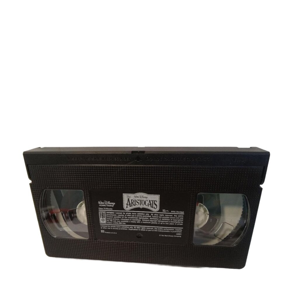 Walt Disney Pictures VHS Tape Movie ONLY The Aristocats Rated G